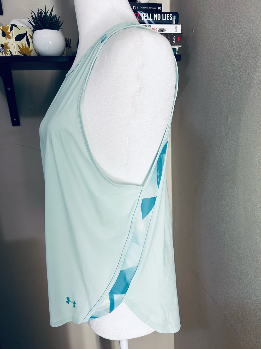 Under Armour Light Mint Athletic Tank Top - Picture 2 of 3
